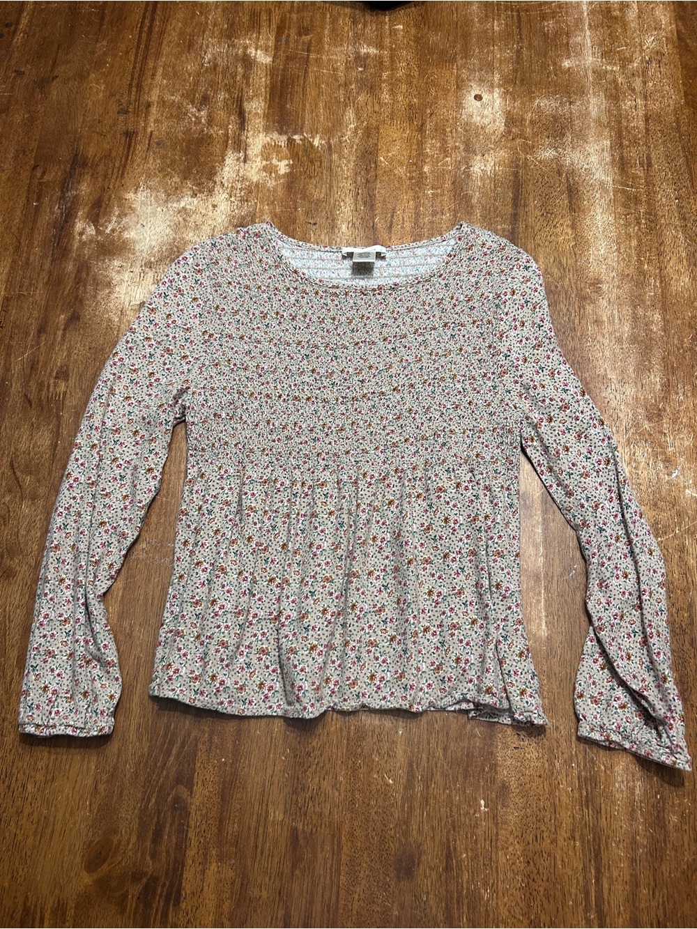 URBAN Romantics boho fairy cowgirl smocked peasant top